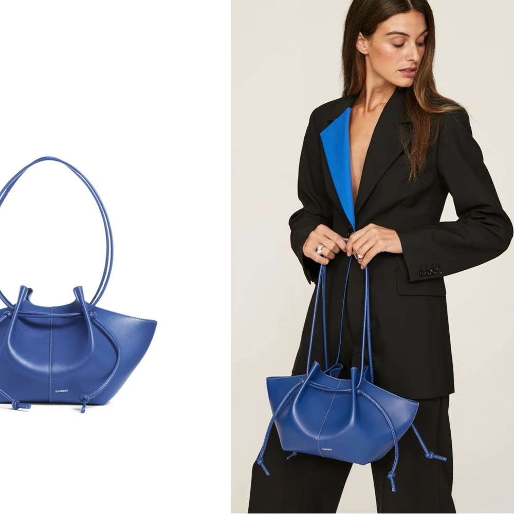 Yuzefi Mochi Bag ~ Cobalt Blue Leather